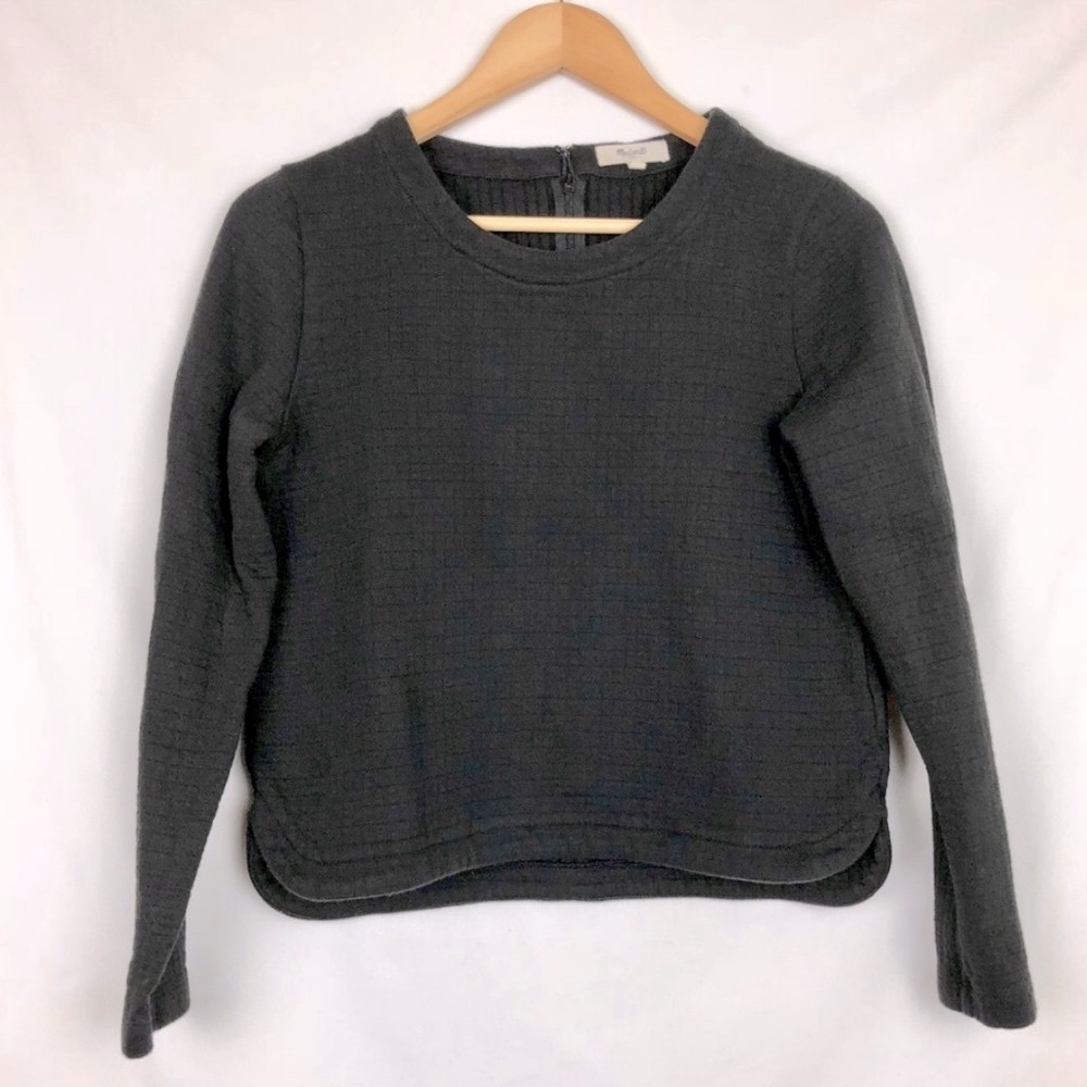 Madewell // Jacquard Grid Sweater Top